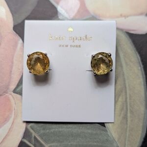 Kate Spade Gumdrop Stud Earrings in Champagne & Silver